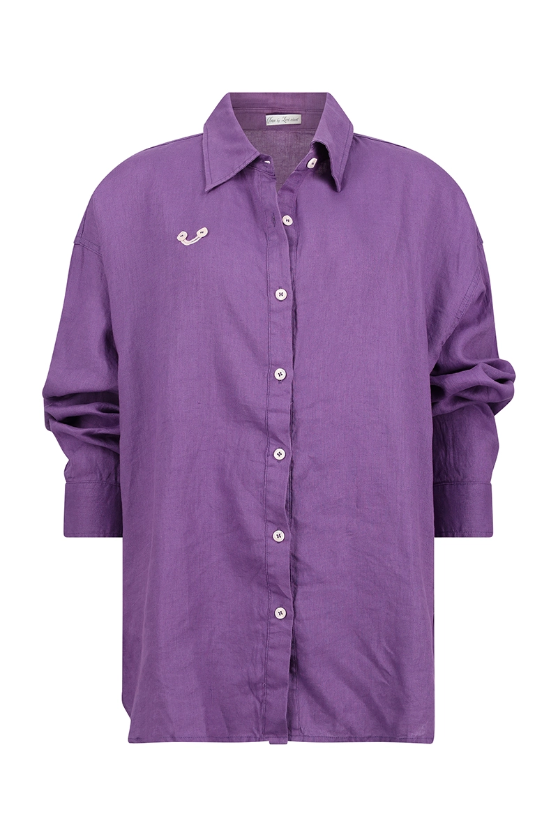 חולצה אוברסייז לניין -EMERSON SHIRT – תמונה 12