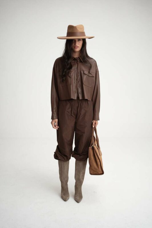 מגפיים ז'מש באורך הברך - LOU PLATFORM SUEDE BOOTS