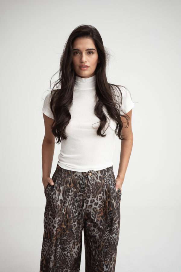 ROSE BASIC HIGH NECK  TOP