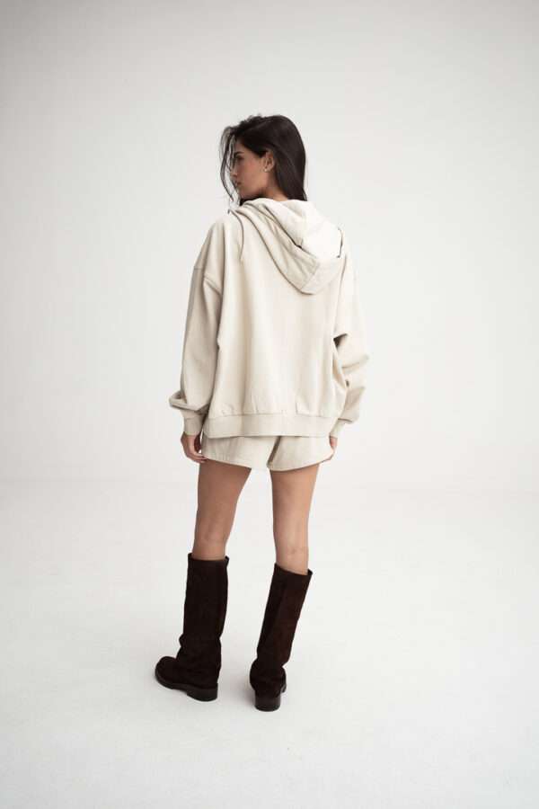 MOR OVERSIZED ZIP UP HOODIE