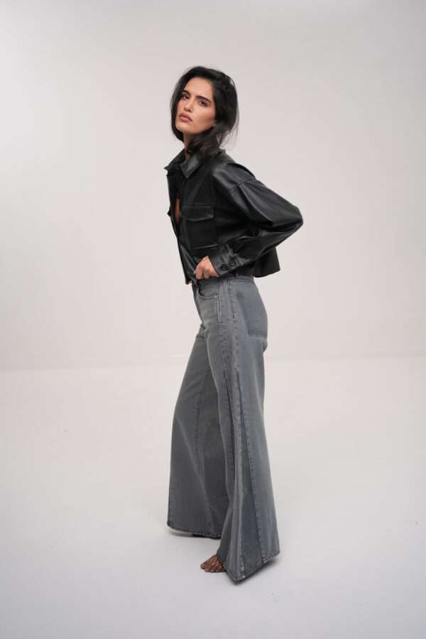 ASSIA CROP FAUX JACKET