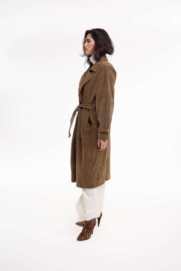 LIAN LEATHER SUEDE TRENCH COST