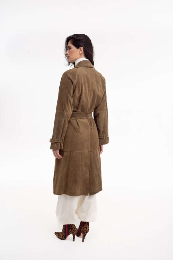 LIAN LEATHER SUEDE TRENCH COST