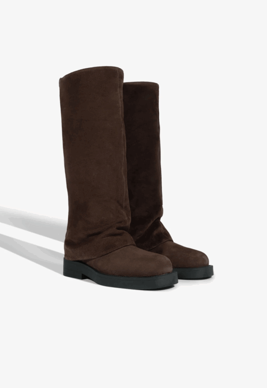 מגף ז'מש חום - ROXANE UP CLOAK SUEDE BOOT