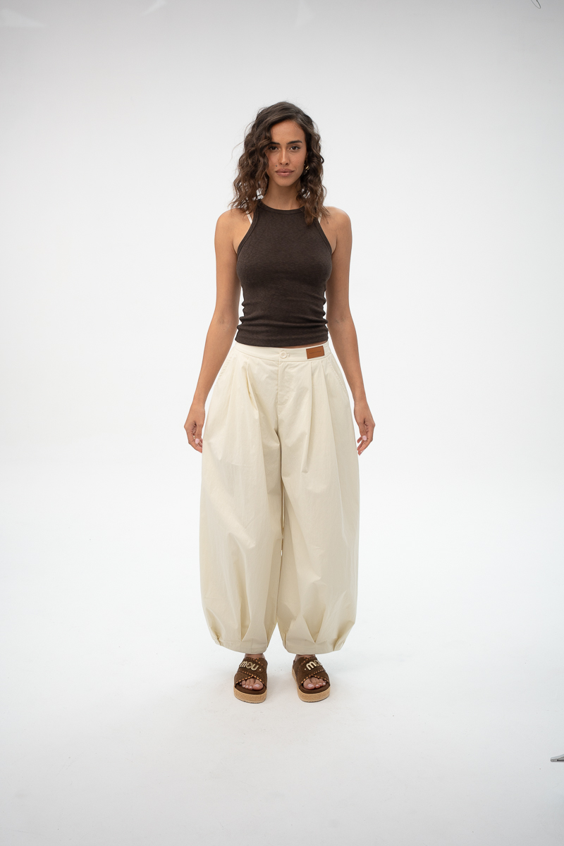 מכנסיים בלון - PINK OHigh - Waist Pleated Balloon Pants – תמונה 12