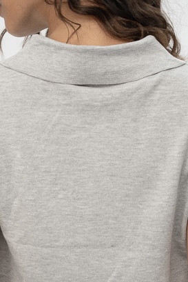 חולצת פולו-SHEER Knit Polo Shirt