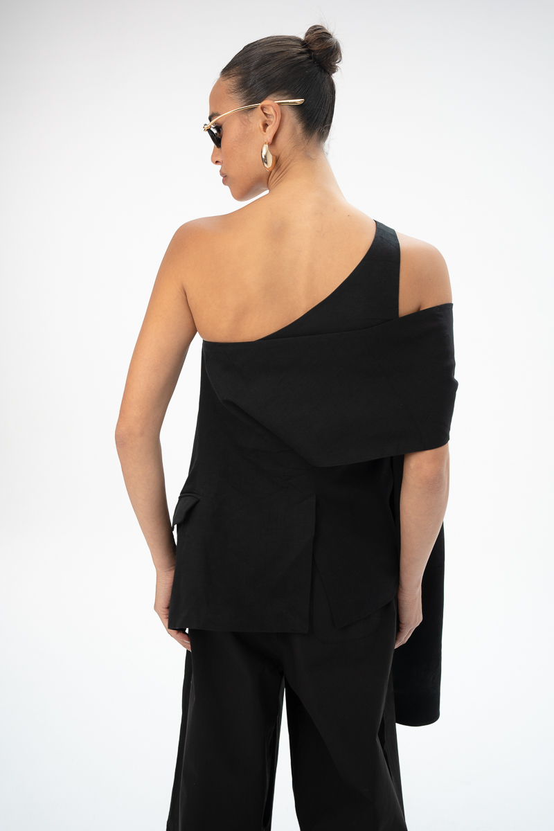 טופ-אסימטרי - GIMI Asymmetric Tie TOP – תמונה 13