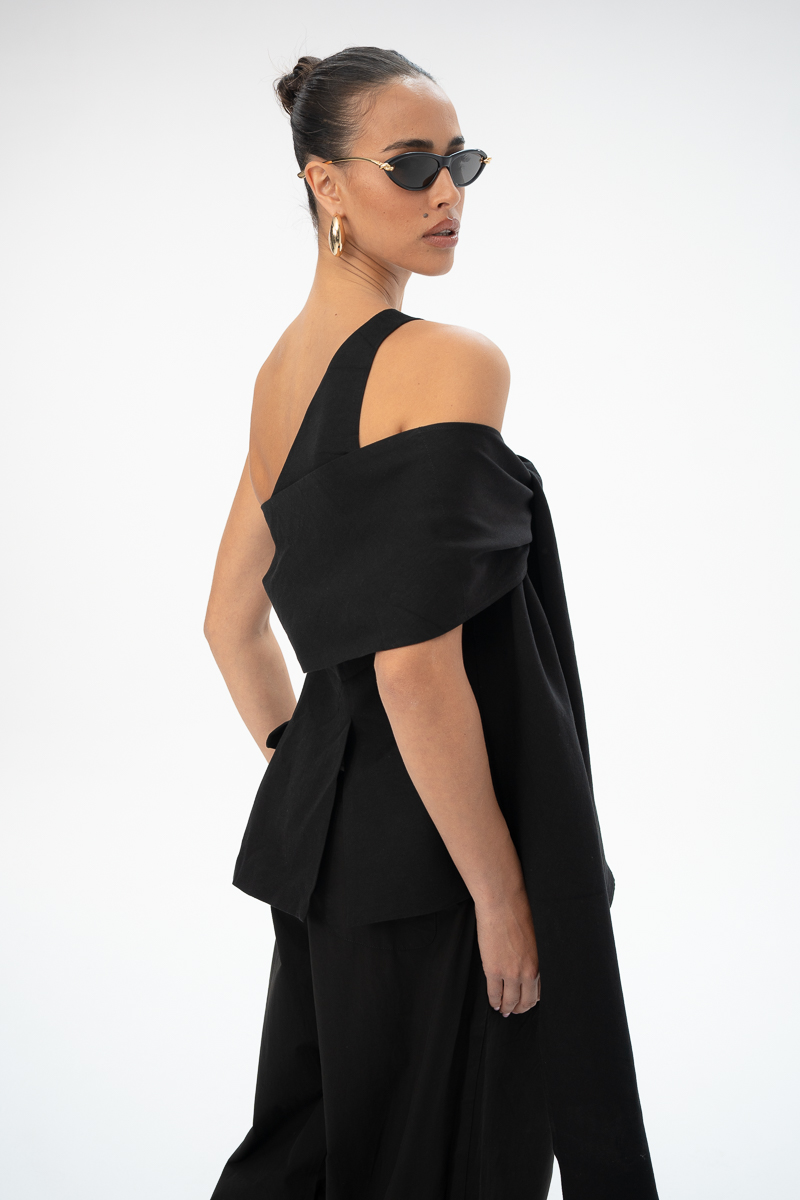 טופ-אסימטרי - GIMI Asymmetric Tie TOP – תמונה 9
