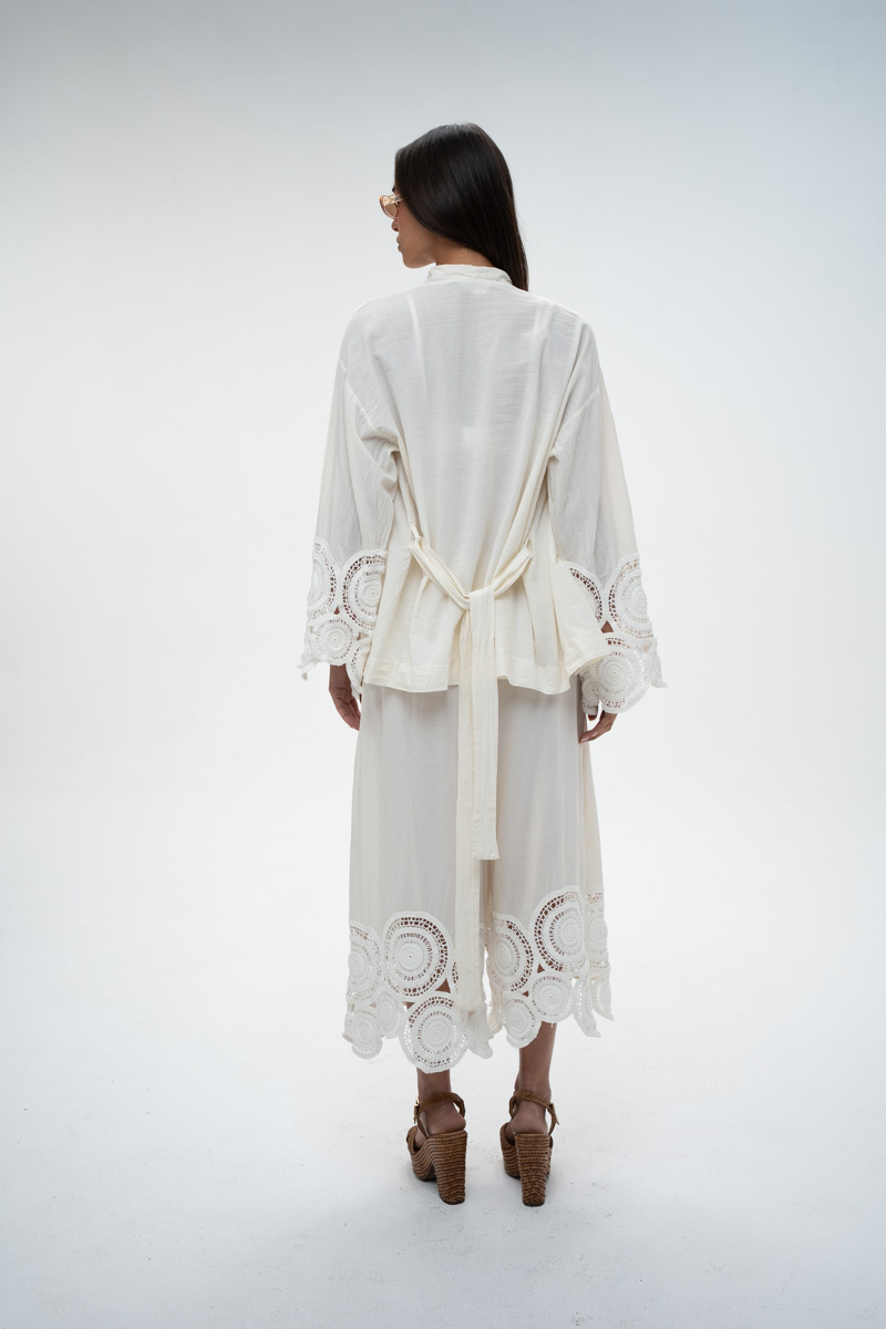 מכנסיים פלואו בוהו - BOHO Flowy Palazzo Pants – תמונה 3