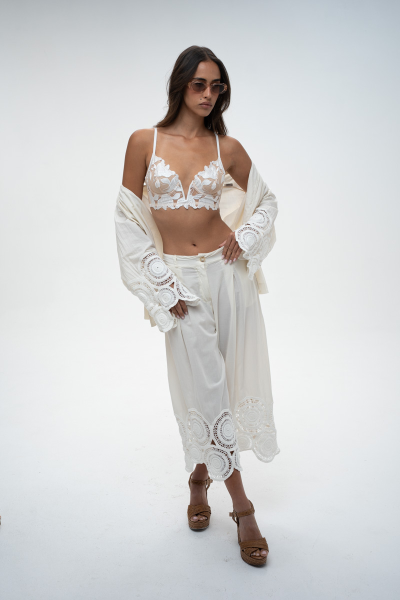 מכנסיים פלואו בוהו - BOHO Flowy Palazzo Pants – תמונה 2