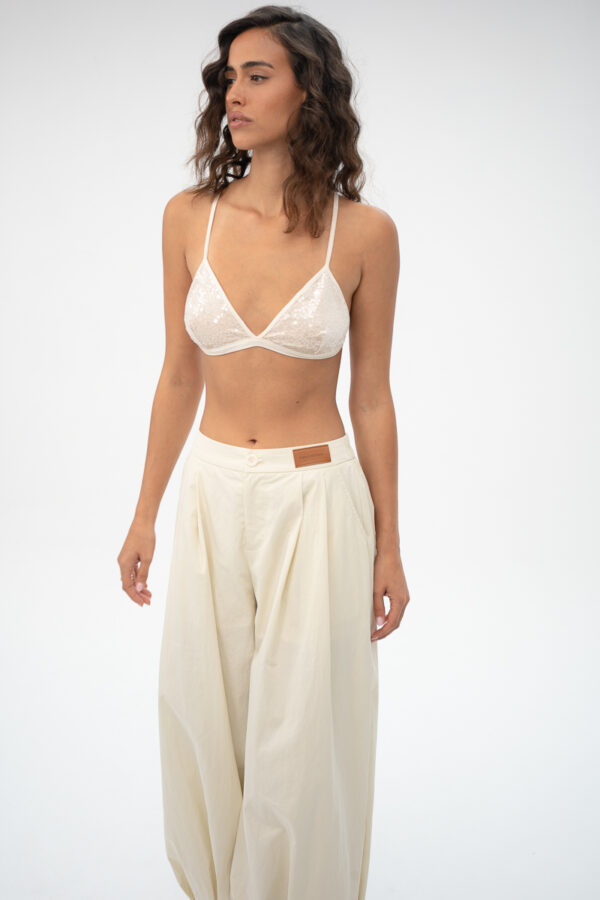 טופ פייטים -Glom Sequin Bralette