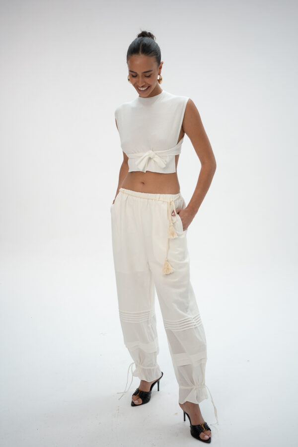 מכנסיים וואל בוהו - BOHO Tassel Pants